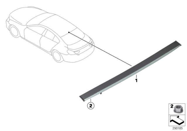 2019 BMW M6 Third Stoplamp Diagram