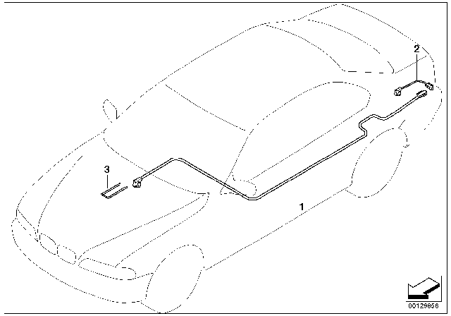 2001 BMW 325xi Connection Cable CD-Changer Diagram