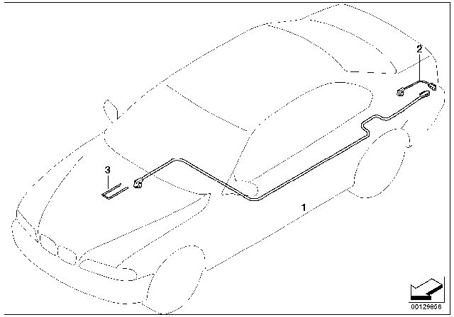 2003 BMW 325Ci Connection Cable CD-Changer Diagram