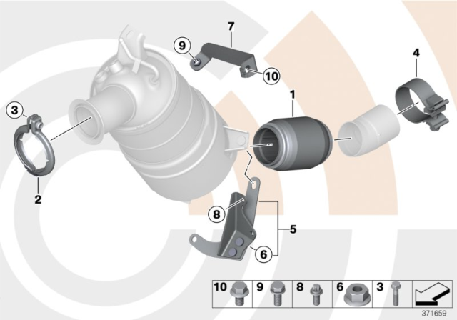 2015 BMW X3 Decoupling Element Diagram