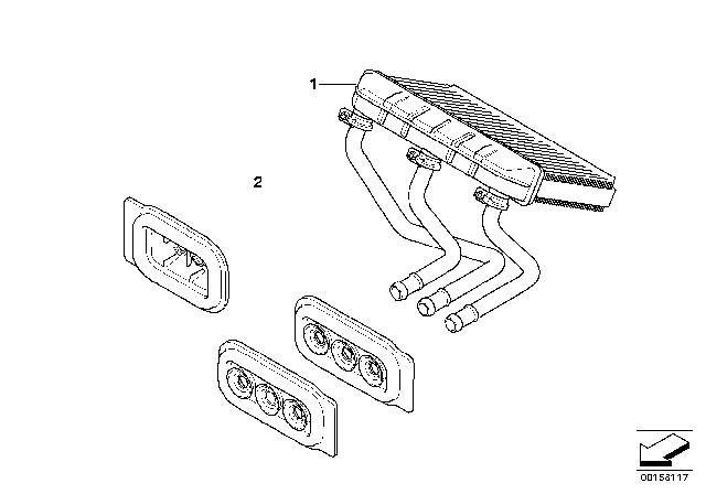 2013 BMW X6 Heater Radiator Diagram