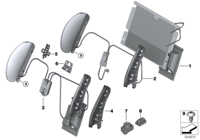 2017 BMW X1 Seat, Front, Lumbar Diagram