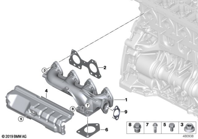 2016 BMW 328d xDrive Exhaust Manifold - AGR Diagram