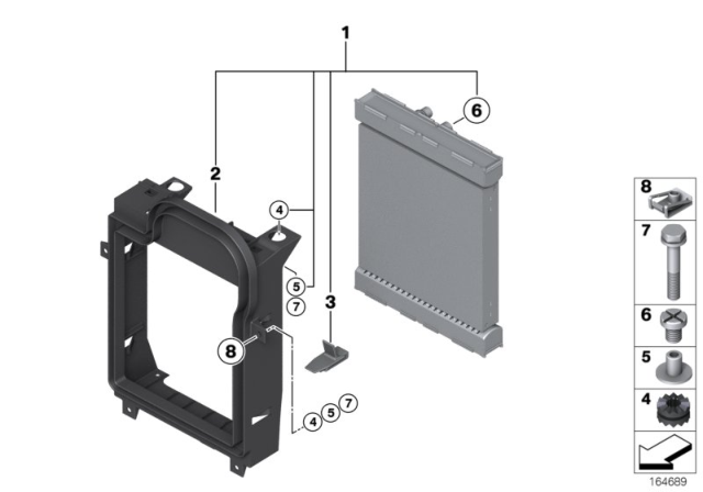 2012 BMW X6 Additional Cooler, Wheel Arch Diagram