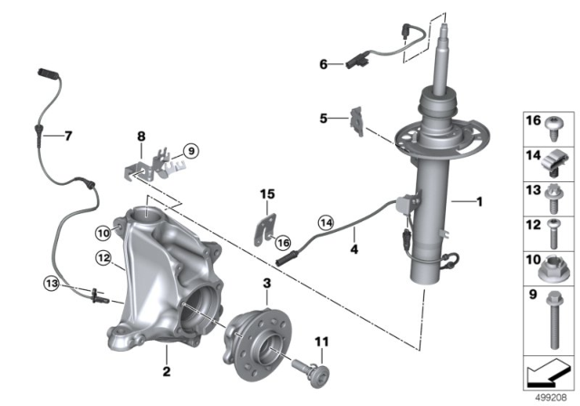 2020 BMW X3 M WHEEL SUSPENSION JOINT Diagram for 31108090428