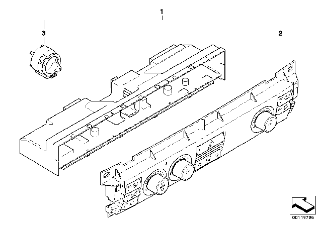 2008 BMW Alpina B7 Automatic Air Conditioning Control Diagram