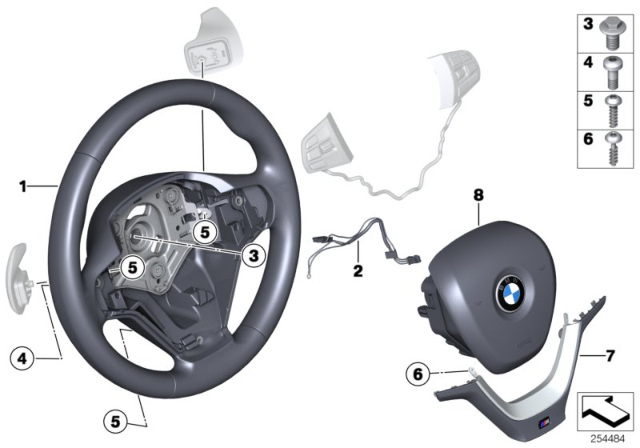 2013 BMW X3 Connecting Line, Steering Wheel Diagram for 32306798541