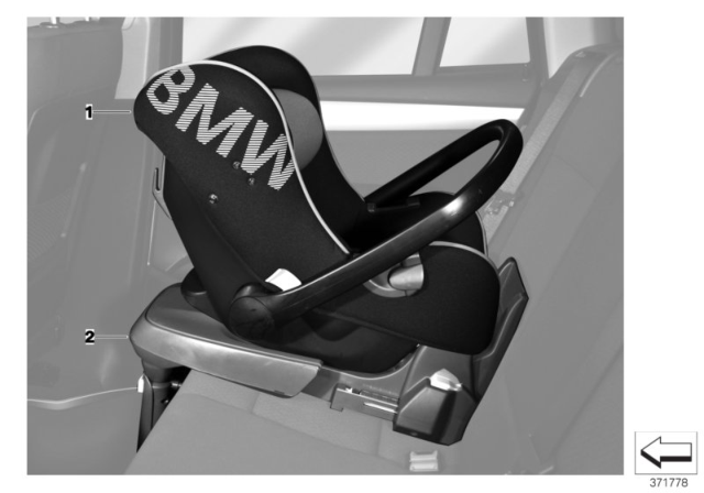 2016 BMW X6 xDrive35i(F16) BMW Baby Seat Diagram