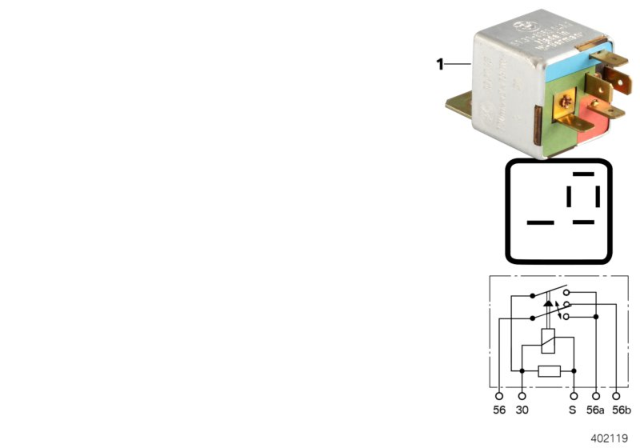 1994 BMW 325i Relay, Slide / Tilt Sunroof Diagram