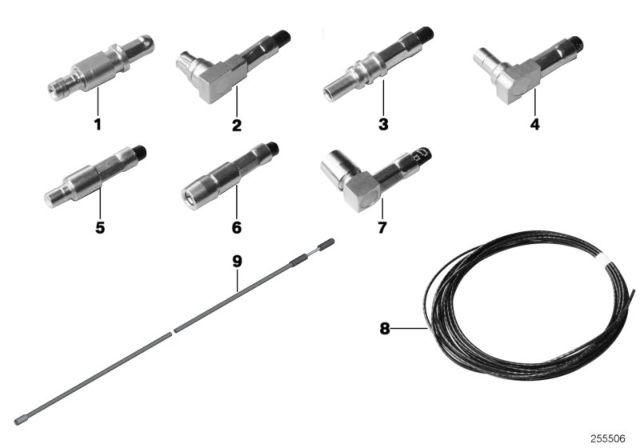 2009 BMW 328i Repair Parts, Coaxial Cable, Contacts Diagram