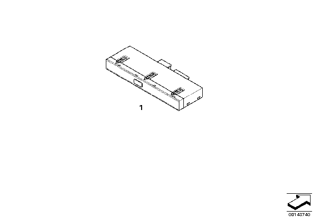 2005 BMW 525i Switch Unit, Centre Console Diagram 2