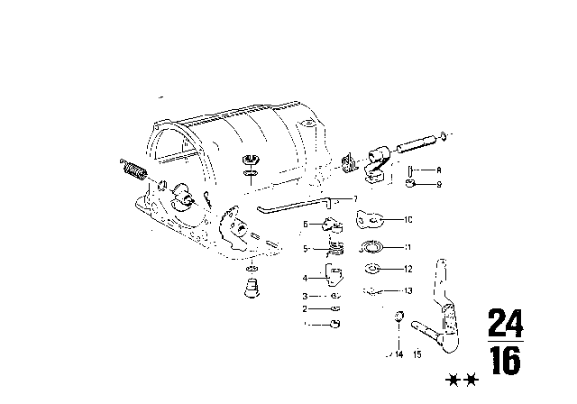 1972 BMW Bavaria Components ZF 3HP20 Diagram 6