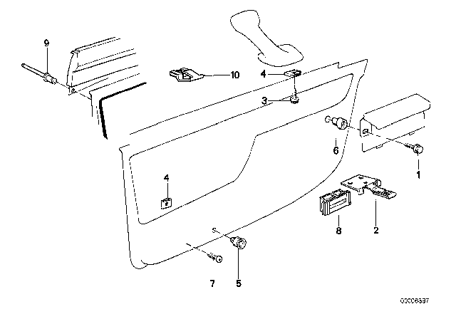 1992 BMW 735iL Clamp Diagram for 51411949498