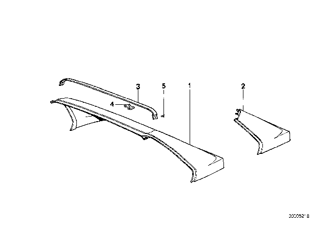 1989 BMW M3 Rear Window Frame Diagram