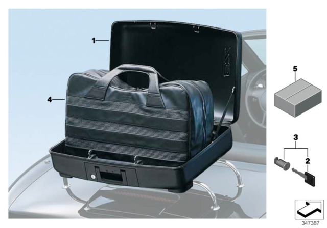 1999 BMW Z3 M Suitcase / Inner Case Diagram