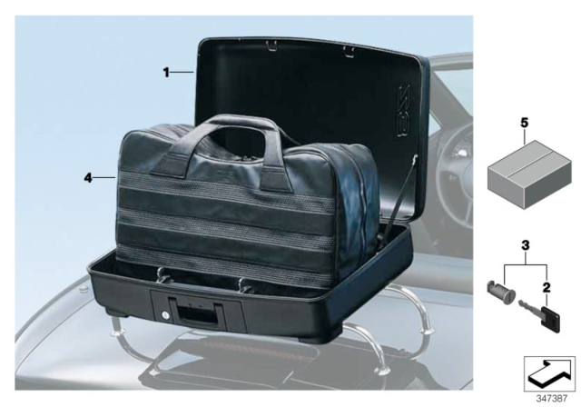 2002 BMW Z3 Suitcase Z3 Diagram for 82720007831