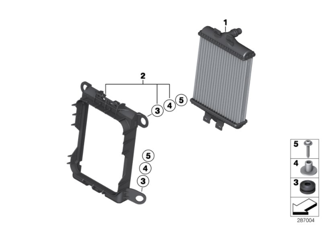 2016 BMW 328i Additional Cooler, Wheel Arch Diagram