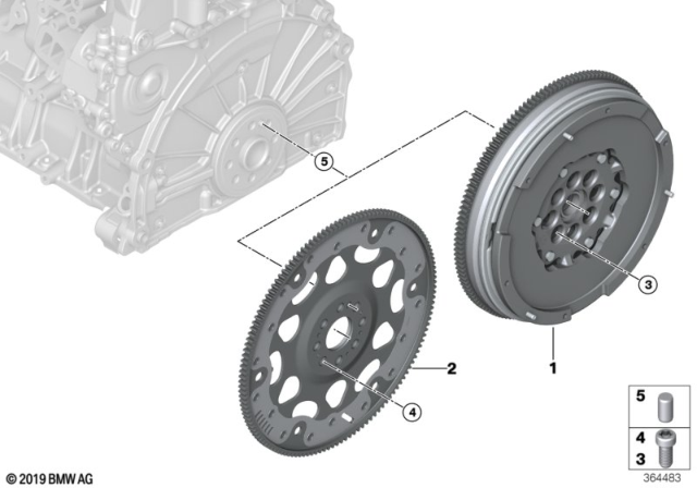 2018 BMW 230i xDrive Flywheel Diagram