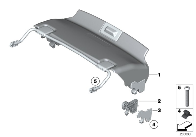 2013 BMW Z4 Trim Panel, Retractable Hardtop Diagram