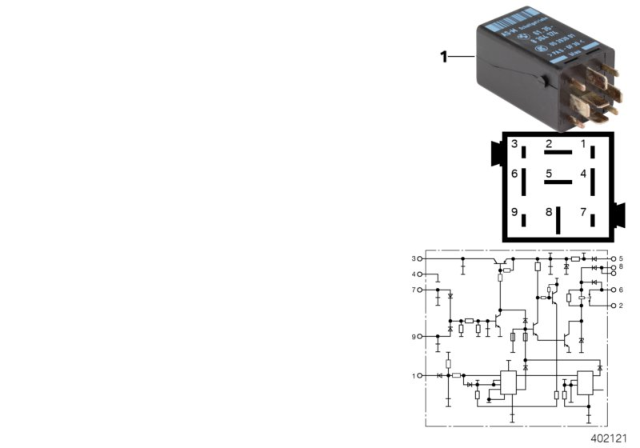 1999 BMW 328is Relay, Starter Interlock Diagram 1