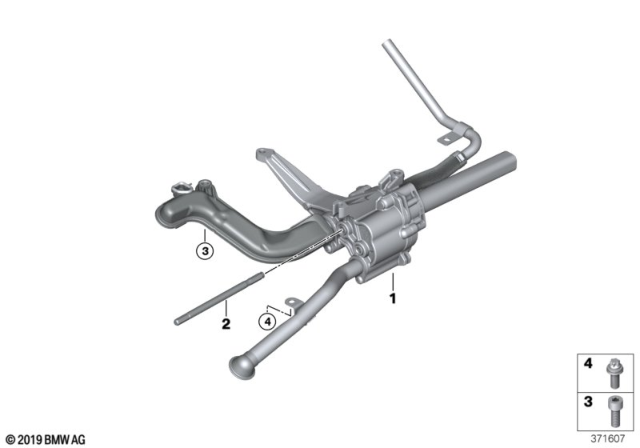 2015 BMW M4 Lubrication System, Oil Pump, Single Parts Diagram