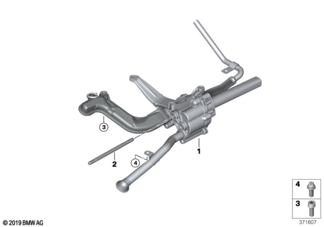 2018 BMW M2 Lubrication System, Oil Pump, Single Parts Diagram