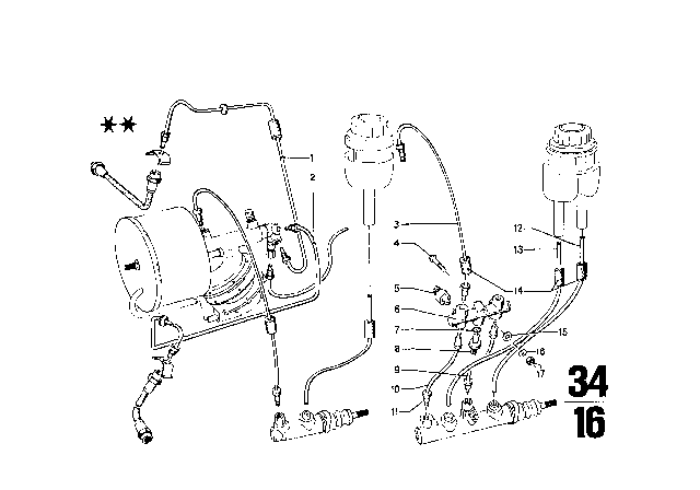 1973 BMW 2002 Brake Disc / Caliper / Mounting Parts / Front Diagram 6