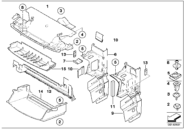 1994 BMW 325i Air Ducts Diagram 1