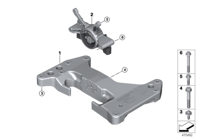 2018 BMW 750i Gearbox Suspension Diagram