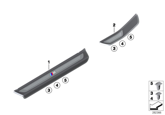 2013 BMW 650i Retrofit, M Cover, Entrance Diagram