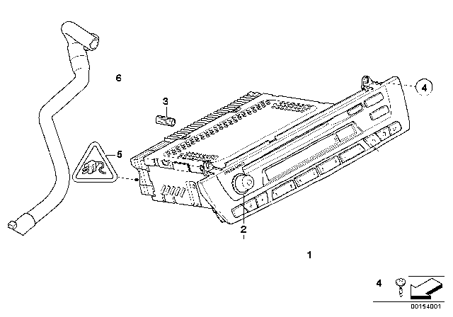 2004 BMW X3 Radio BMW Diagram 1