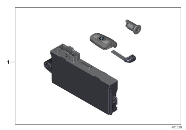 2014 BMW X1 Set Uniform Locking System Diagram for 51212990433