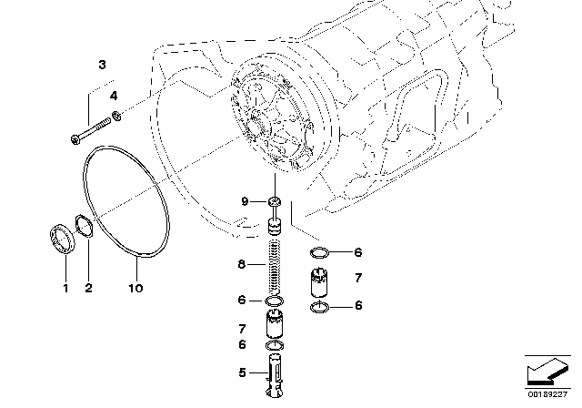 2001 BMW 525i Lubrication System (A5S325Z) Diagram