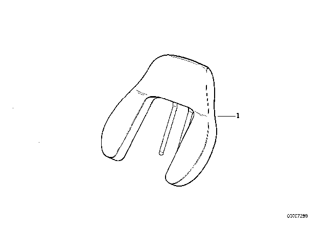 1997 BMW M3 Seat, Front, Head Restraint Diagram 2