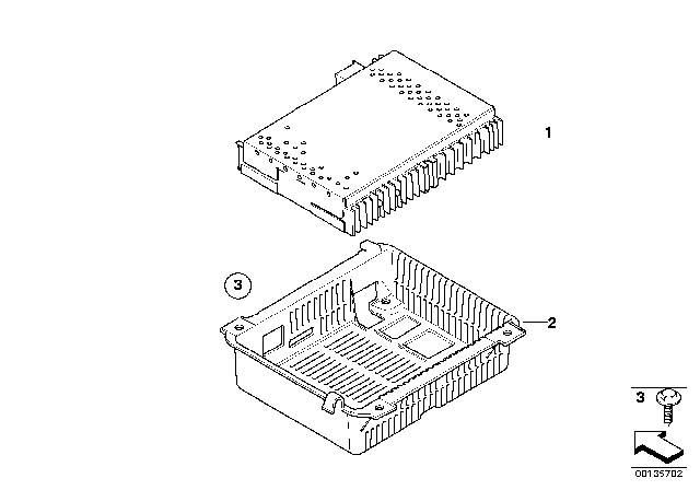 2008 BMW 750Li Satellite radio Diagram