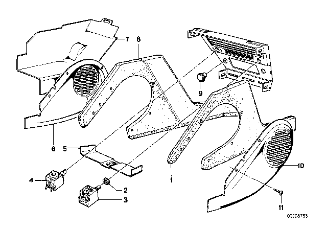 1976 BMW 530i Switch Air Conditioning Diagram 1