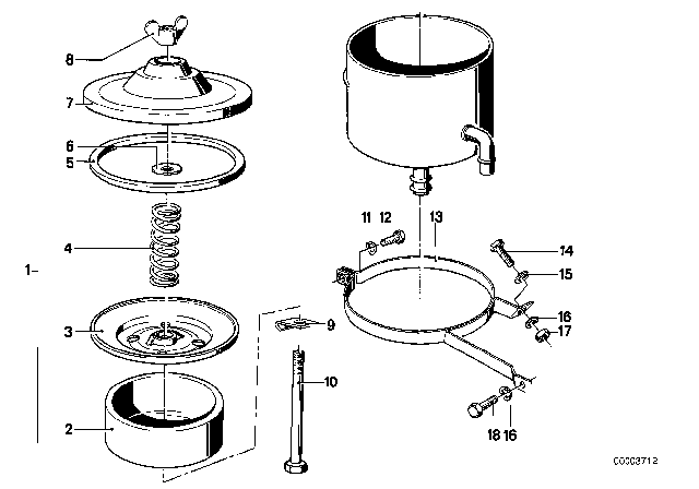 1980 BMW 528i Holder Diagram for 32411115962