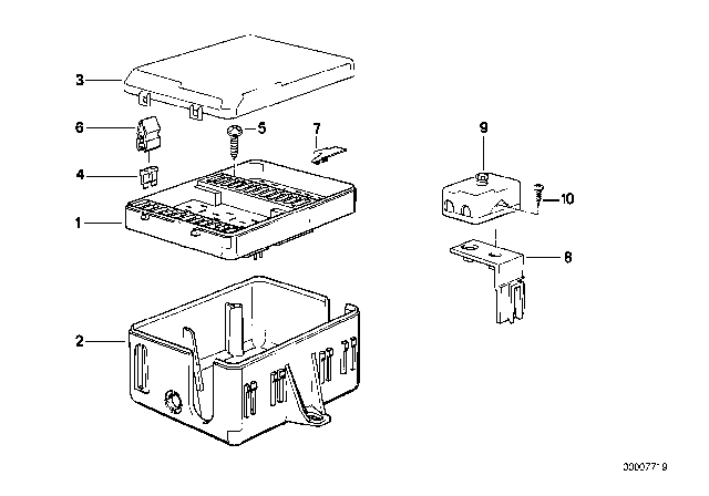 1985 BMW 735i Fuse Box Diagram