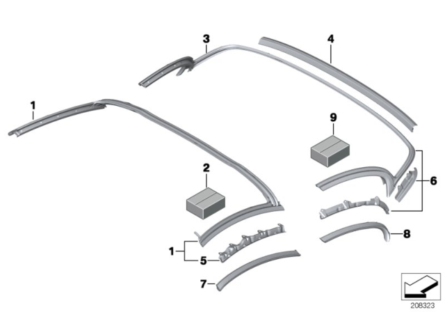 2013 BMW Z4 Locator, Seal, Front Diagram for 54377256887