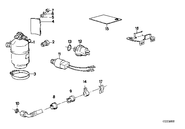 1984 BMW 733i Drying Container Diagram
