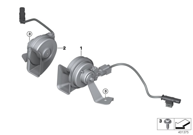 2019 BMW X2 Horn Diagram