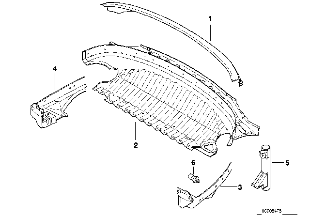 2001 BMW Z3 Folding Top Compartment Diagram