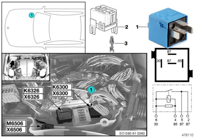 2004 BMW 525i Relay DME Diagram