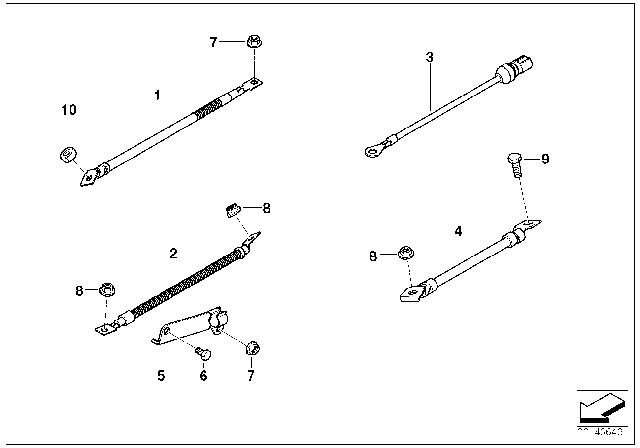 2009 BMW 335d Cable Alternator-Starter Diagram for 12527789222