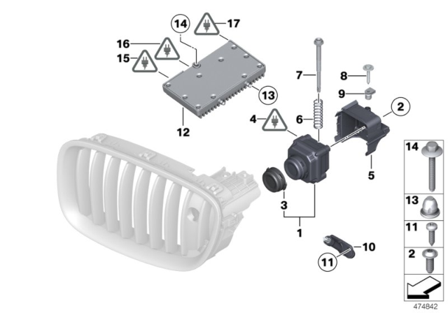 2012 BMW M6 Night Vision Camera Diagram