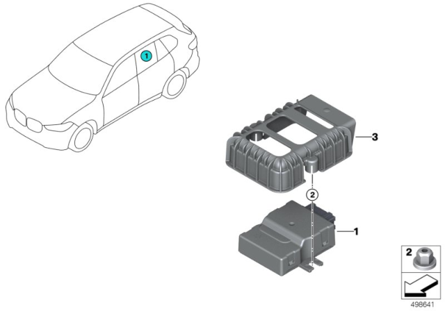 CONTROL UNIT COVER Diagram for 16148486902