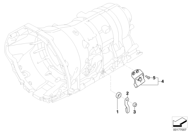 2008 BMW 650i Gearshift Parts (GA6HP26Z) Diagram