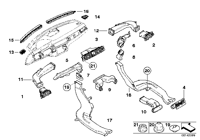 2011 BMW 328i Air Ducts Diagram