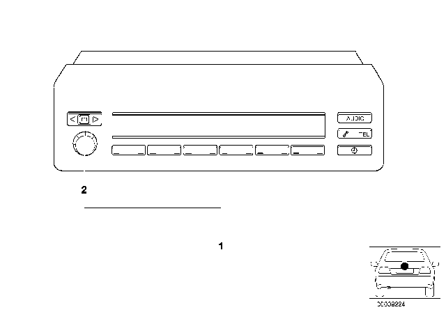 2003 BMW 525i Button Diagram for 65828372162