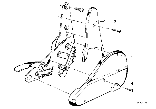 1983 BMW 320i Seat Front Seat Coverings Diagram